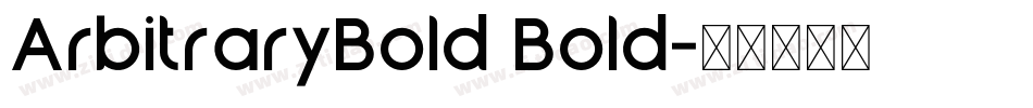 ArbitraryBold Bold字体转换